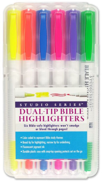 Studio Series Dual-Tip Bible Highlighters 6-Pack by Peter Pauper Press